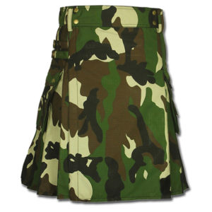 Woodland Camouflage Army Kilt