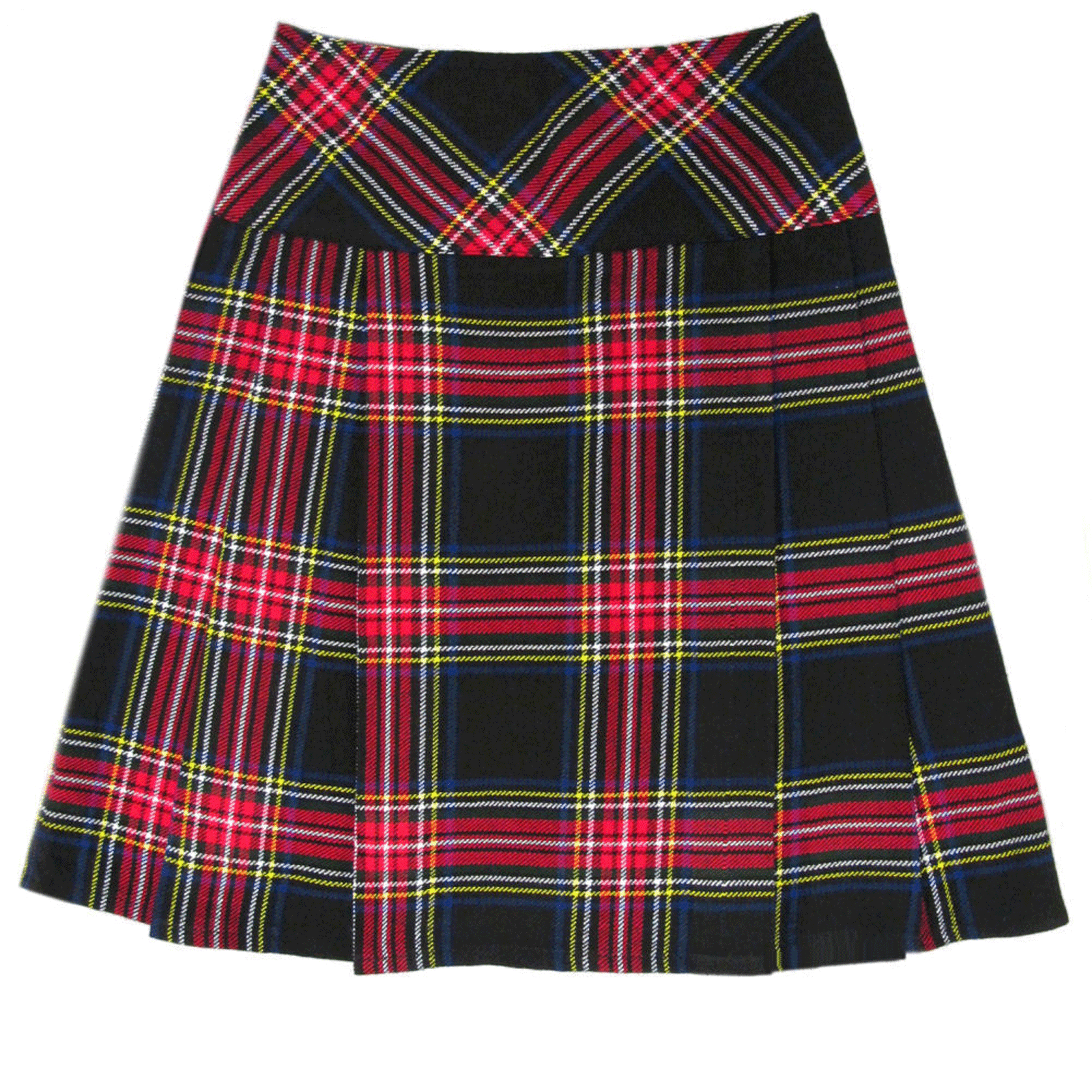black stewart tartan kilt