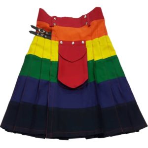 LGB Gay Pride Rainbow kilt for Men (Utility kilts Fashion)