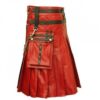 Gothic Mens Leather Kilt1