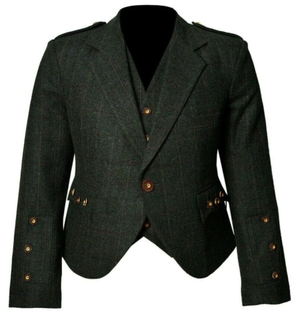 Trendy-Scottish-Tweed-Argyle-Kilt-Jacket-With-Waistcoat-Vest (1)