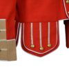 100% Wool Blend white Trim Red Military Doublet Pipe Band Jacket…