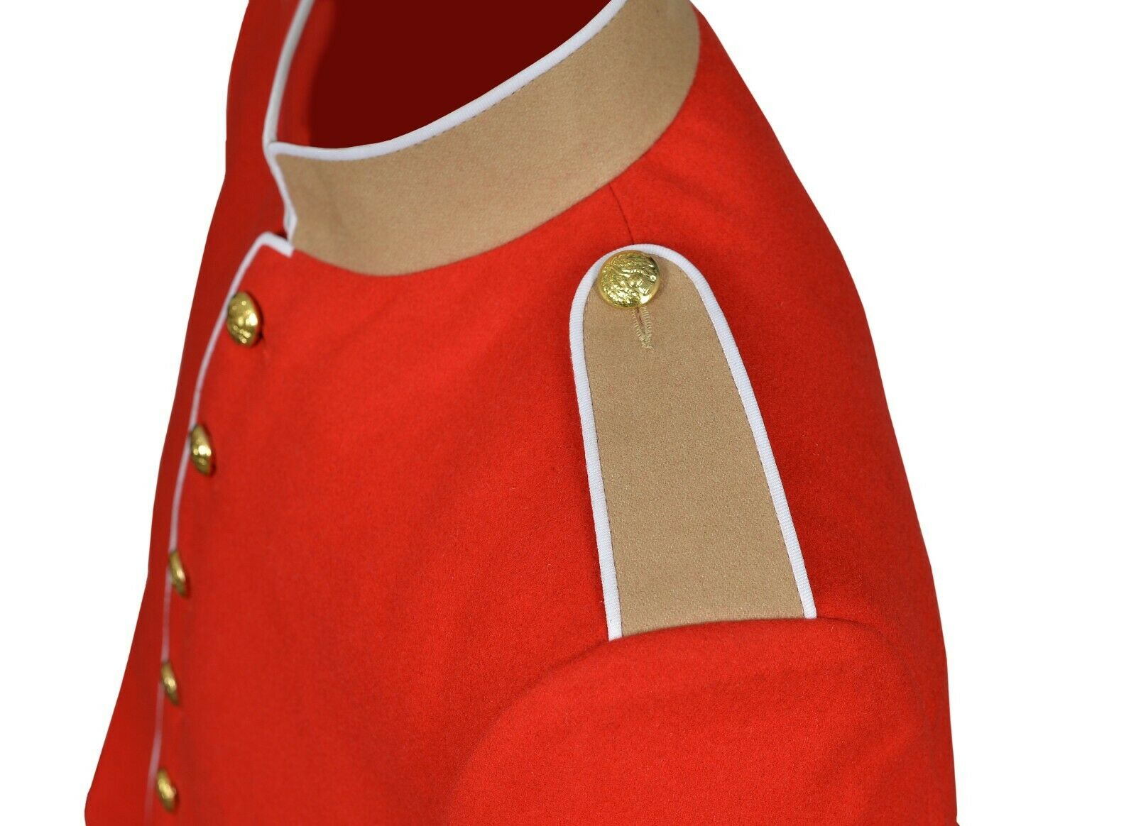 Red Pipe Band Tunic Doublet Uniform Jacket