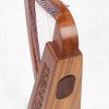 27 Inch Tall Celtic Irish Knee Harp 17 Strings Solid Wood Free Bag Strings Key
