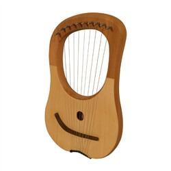 Lyre Harp 10 String Lacewood