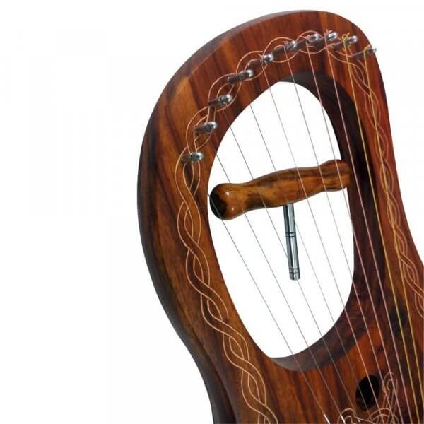 Rosewood Lyre Harp 10 Strings