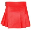Buy New Leather Women Red Mini Kilt For Sale