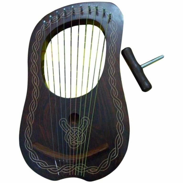 10 STRING LYRE HARP, ROSEWOOD - Ayaan Products