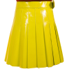 2020 New Christmas Yellow Kiltish Women Leather utility Kilt