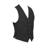 Scottish Tweed Crail Argyle Kilt Jacket With Vest – Black 100% Tweed Wool