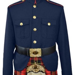 Class A Honor Guard Kilt Jacket (Navy/Red)