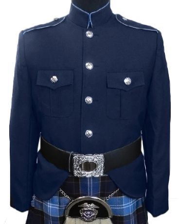 Class A Honor Guard Kilt Jacket (Navy/Medium Blue)