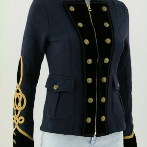 New Grey Ladies Officer's Jacket Wool Coat Braid Jacket