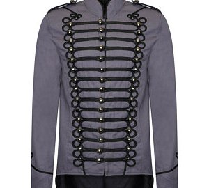 Men's Gothic Tailcoat Parade Jacket Marching Band Drummer Costume