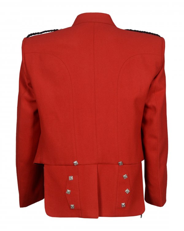 Prince Charlie Jacket With Waistcoat in Red