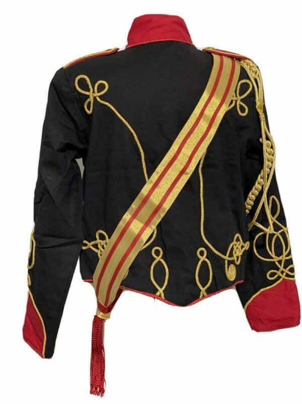 New 5 pcs men’s Black Jacket Ceremonial Hussar Officers with Aiguillette