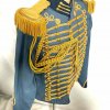 New GENERAL Ceremonial Gold Braiding Hussar Jacket Fringes Gold Epaulettes