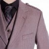 Crail Jacket and Vest in Rust Herringbone fabric