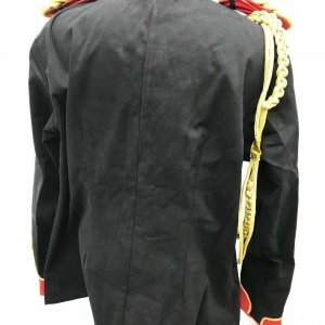 Steampunk Men's Military Jacket Gold Bullion Ribbons Hussar