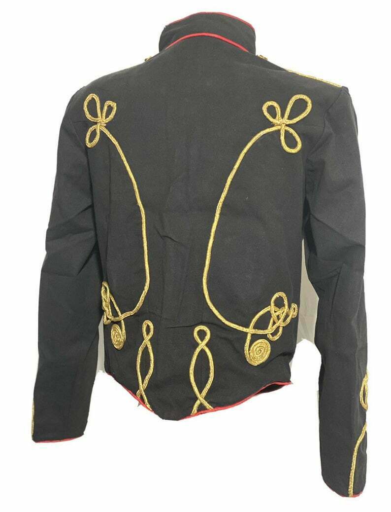 Men's Black Ceremonial Hussar Officers Military Jacket – Imperial Highland  Supplies