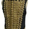 New Ceremonial Military Jacket Black with Gold Braiding Hussar