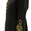 Steampunk Jacket  Gold Rope With Brass Buttons