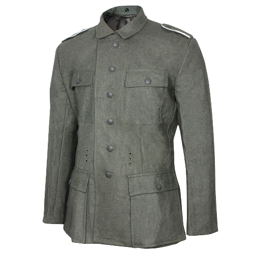 WW2 German M43 Field Grey Wool Tunic Repro Army Heer Jacket