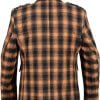 Black and Orange Wool Argyll Argyle Kilt Jacket with waistcoat Vest Scottish1
