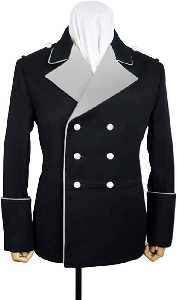 Military Army WWII German Elite Black Wool GeneralLeader Formal Dress Jacket