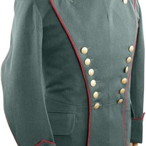 WWI German Empire Uhlan red pipped Officer Flied Grey Tunic Jacket High Quality