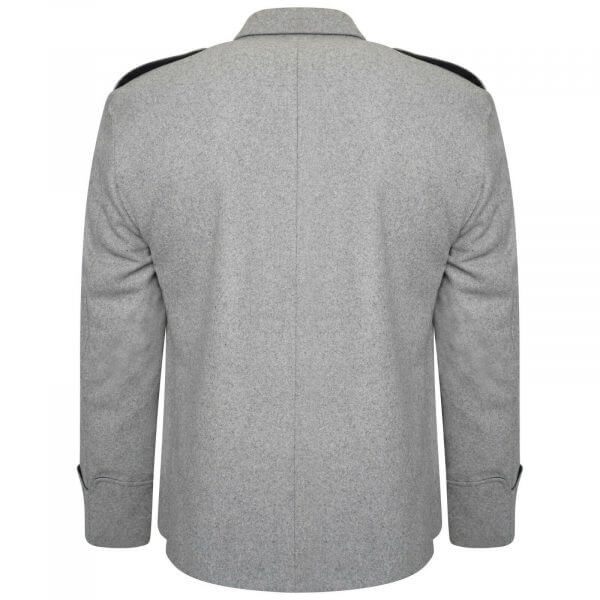 100% WOOL Argyle kilt Jacket & Waistcoat Vest Scottish Argyle Jacket Light Grey1
