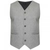 100% WOOL Argyle kilt Jacket & Waistcoat Vest Scottish Argyle Jacket Light Grey3