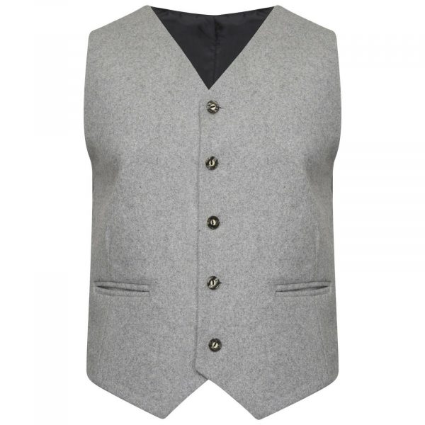 100% WOOL Argyle kilt Jacket & Waistcoat Vest, Scottish Argyle Jacket Light Grey3
