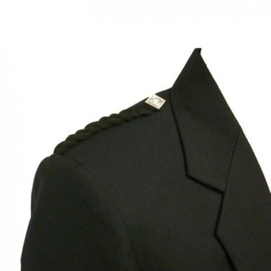 Black Scottish Kilt Argyll Jacket & 5 Buttons Waistcoat2