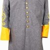Civil war Cavalry Major’s Frock Coat with Yellow Collar&Cuff