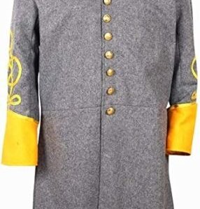 Civil war Cavalry Major's Frock Coat with Yellow Collar&Cuff