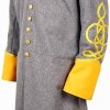 Civil war Cavalry Major’s Frock Coat with Yellow Collar&Cuff1