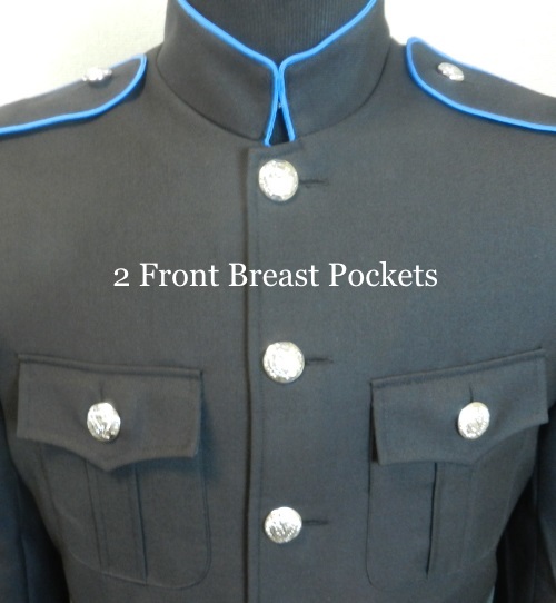 Class A Honor Guard Kilt Jacket Black Blue 2