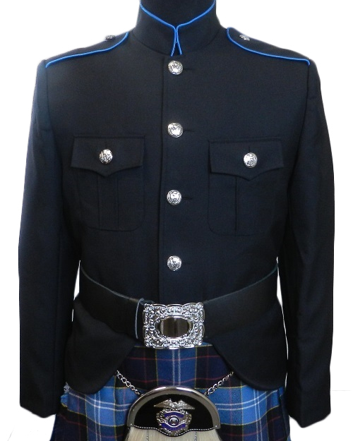 Class A Honor Guard Kilt Jacket Black Blue 2020