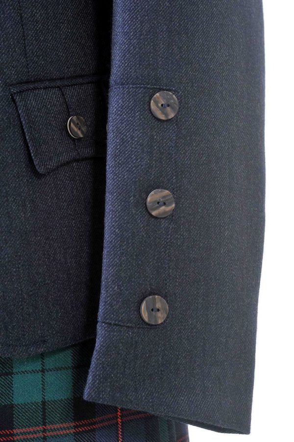 Crail Highland Jacket and Waistcoat in Midnight Blue Arrochar Tweed2