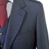 Crail Highland Jacket and Waistcoat in Midnight Blue Arrochar Tweed3