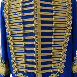 Hussar Jacket Coat Napoleonic Military General Officers Tunic with Aiguillette1