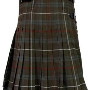 Men's Fraser Weathered Tartan Kilt Active Wedding Kilt Steampunk-Scottish Fashion Modern Highlander Kilt
