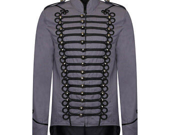 Men’s Gothic Tailcoat Parade Jacket Marching Band Drummer Costume