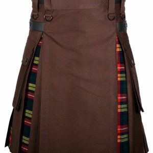 NORWEGIAN FLAG COTTON HYBRID UTILITY KILT FOR MAN