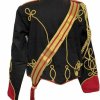 New 5 pcs men’s Black Jacket Ceremonial Hussar Officers with Aiguillette1