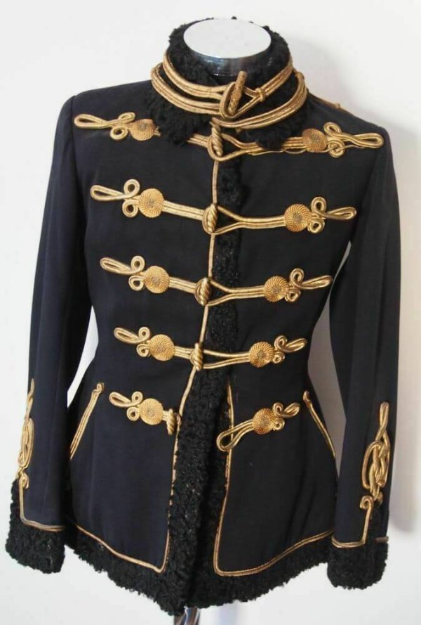 New Austro-Hungarian Hussar Regiments Attila Cavalry Captain Navy Blue Jacket