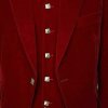 New Men’s Velvet Scottish Argyll Highland Argyle kilt Jacket & Vest Scottish Wedding Dress4