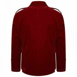 New Men’s Velvet Scottish Highland Argyle kilt Jacket & Vest 100% Polyester