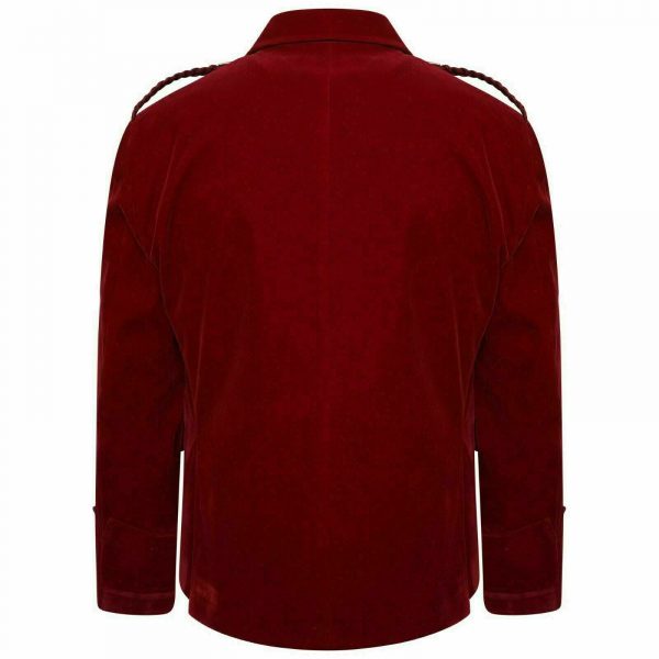 New Men’s Velvet Scottish Highland Argyle kilt Jacket & Vest 100% Polyester2